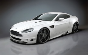 Aston Martin, white, tuning, reflection, cars