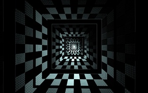 square, geometry, abstract, optical illusion