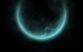 space, black, planet