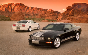 desert, rocks, cars