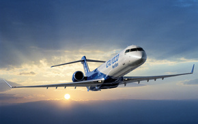 aircraft, girl