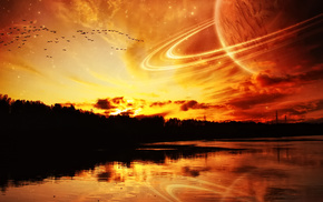 river, space, planet, sea
