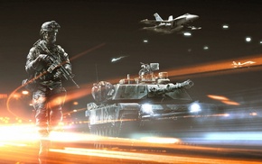 airplane, soldier, video games, tank