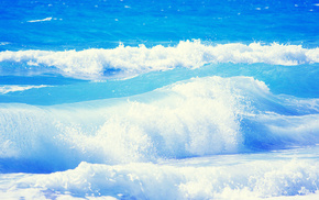 sea, ocean, waves, water, nature