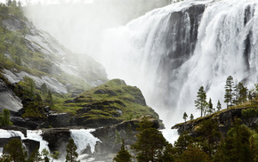 waterfall, nature