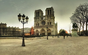 cities, France, Paris, winter
