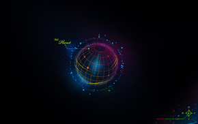 space, planet, minimalism