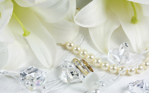 rings, bead, flowers