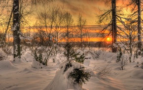 clouds, nature, sky, Sun, sunset