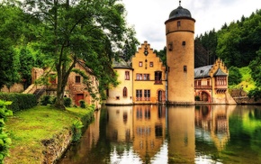 Germany, castle, nature, water