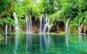 nature, waterfall