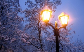 stunner, winter, light, sky, snow