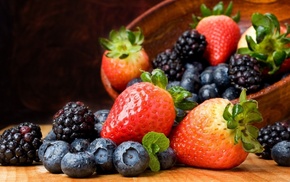 strawberry, fruits, still life, delicious, berries