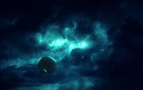 stars, space, planet