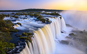 nature, waterfall, super