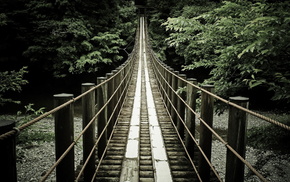 background, bridge, stunner, nature, river