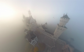 stunner, castle, mist