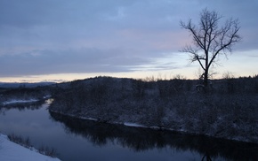 snow, nature