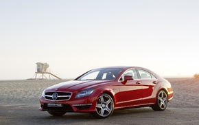 amg, Mercedes-Benz, cars, red