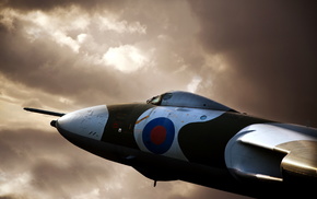 clouds, sky, airplane, aircraft