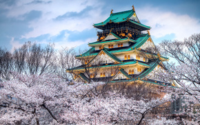Japan, city, spring, cities, sky