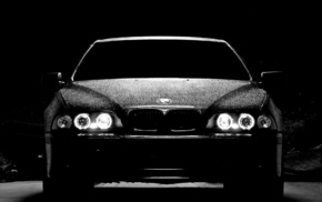 cars, night, headlights, BMW