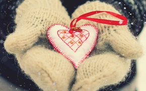snow, love, heart