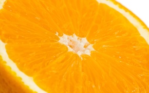 macro, fruit, orange