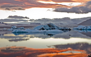 ice, winter, sea, sky, landscape