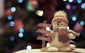 snowman, toy, holiday