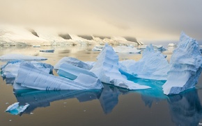 landscape, nature, sea, winter