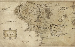 The Lord of the Rings, Middle, earth, map