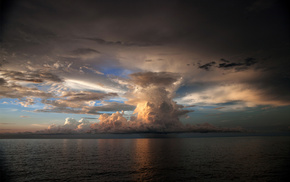sea, nature, sky