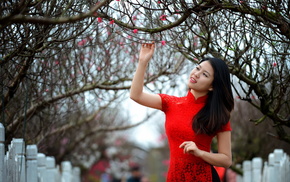 girl, spring, girls, nature