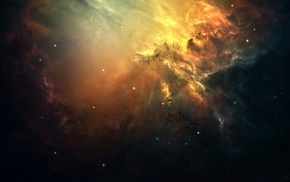 art, stars, space, nebula