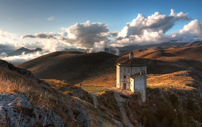 nature, mountain, tower