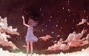 petals, anime girls