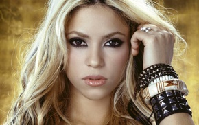 rings, Shakira, bracelet, girls, blonde