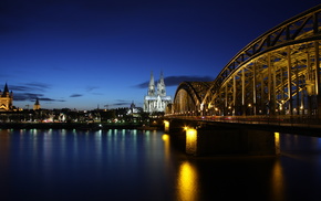 Germany, cities, evening