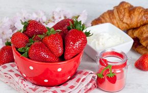 delicious, berries, plate, strawberry