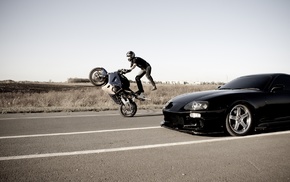 car, motorcycles, motorcycle