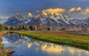 nature, grass, mountain