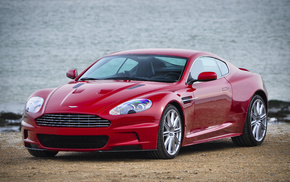 red, cars, Aston Martin