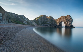 landscape, rocks, sea, nature