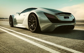 car, road, art, supercar, 3D