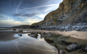 coast, nature, sea, landscape, rocks