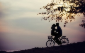 love, tenderness, bicycle