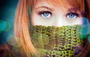 blue eyes, redhead, girl