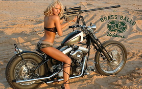 gun, girl, motorcycle, girls