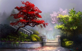 nature, park, trees, landscape